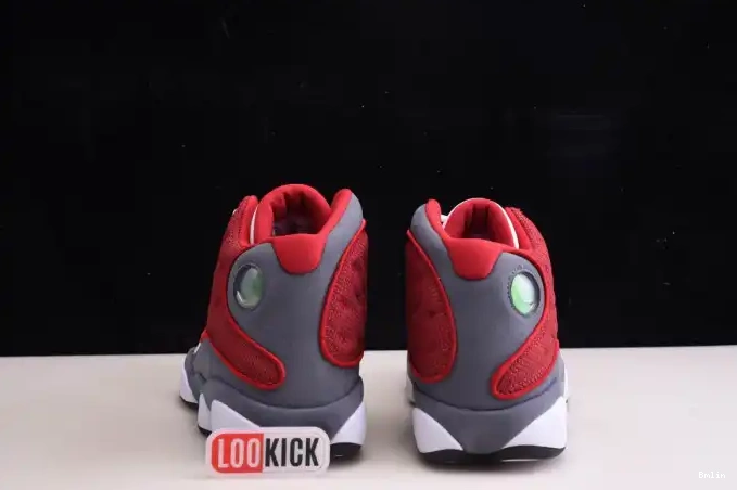 Bmlin shoes 414571-600 Retro Gym Grey Air Jordan 13 Flint Red 0608